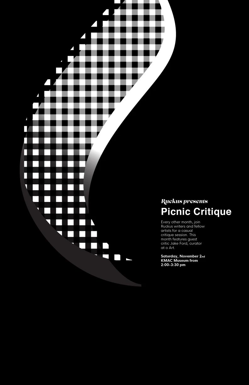 past event poster for a gathering titled picnic critique